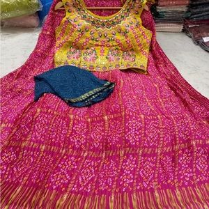New !! Lehanga with blouse and dupatta